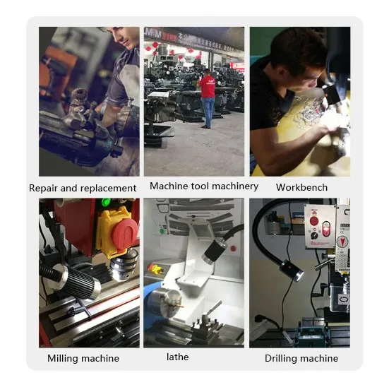 Led machine tool work lamp / 24v milling machine punch machine lighting  / 220v magnet industrial table lamp