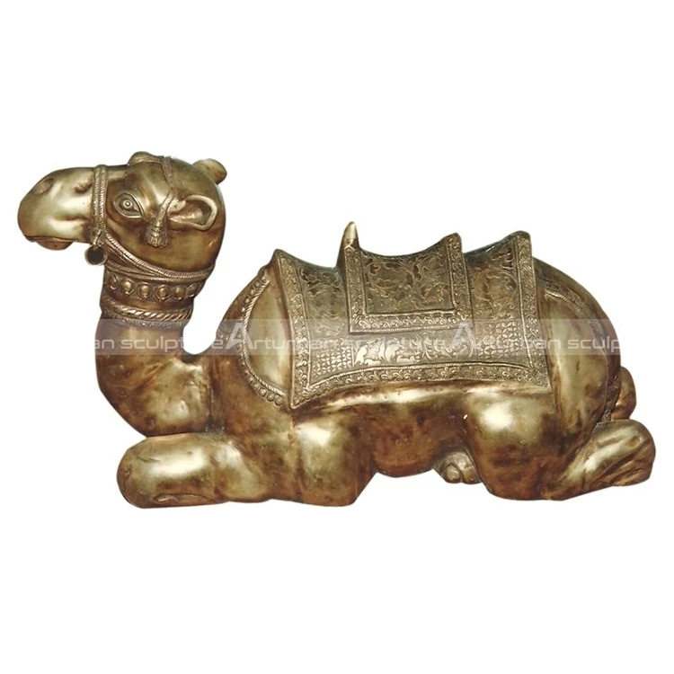 Camel Animal Outdoor Garden Metal Cast  Life Size Bronze Animal Camel Sculpture  Camel Decoration