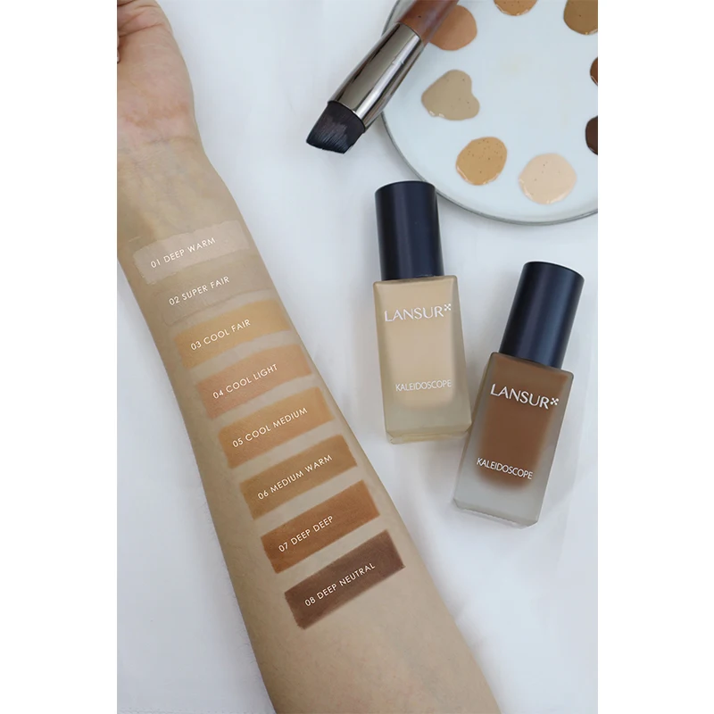 ALOMON Low Moq 8 Colors Liquid Fit Beauty Me Face Primer Private Label Full Coverage Makeup Foundation