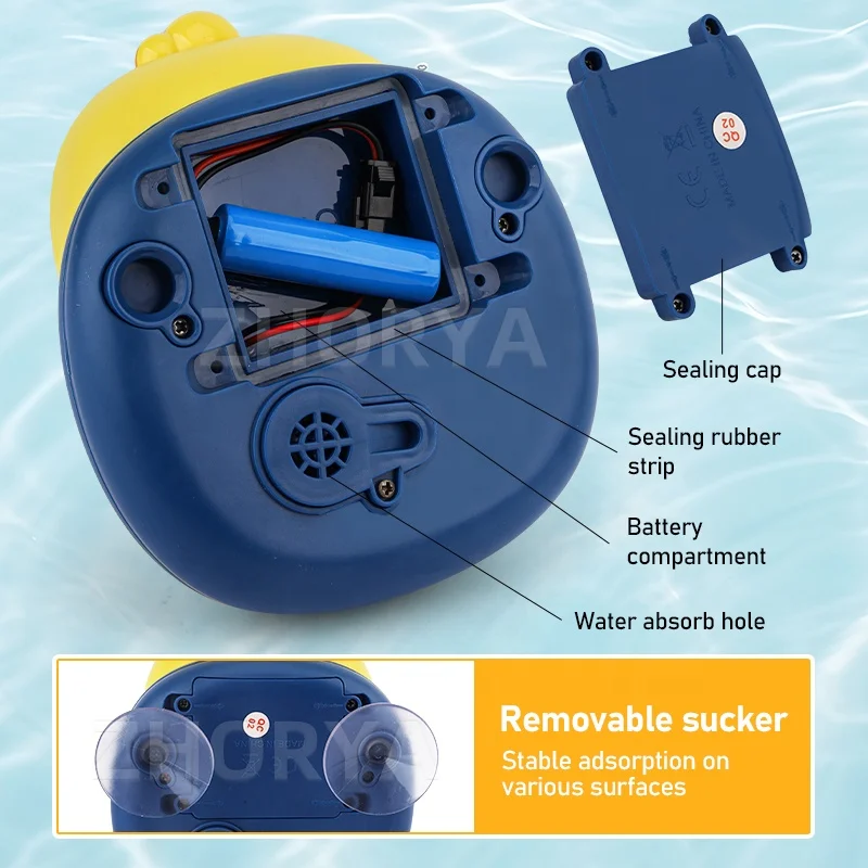 Zhorya Best Selling Water Spray Shower Toy Cute Floating Ducks Baby Bath Toys Toddlers Spray Water Sprinkler Toy