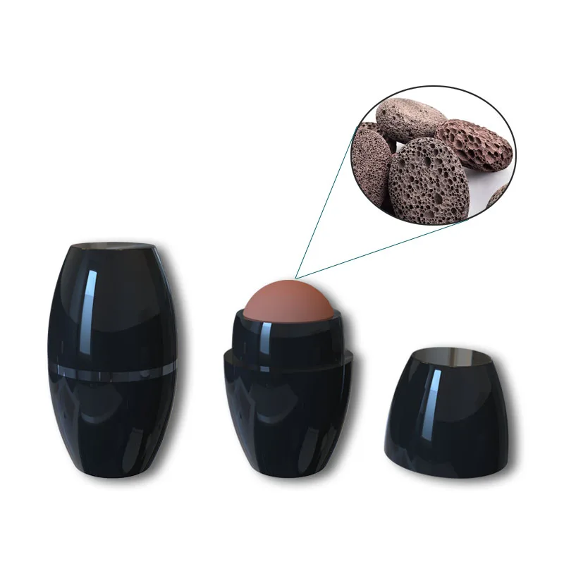 2021 New Arrival Face Cleaning Tool Portable Blotting Blemish Stone Volcanic Stone Oil Absorber roller