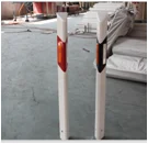 Column delineator single side reflective delineator post