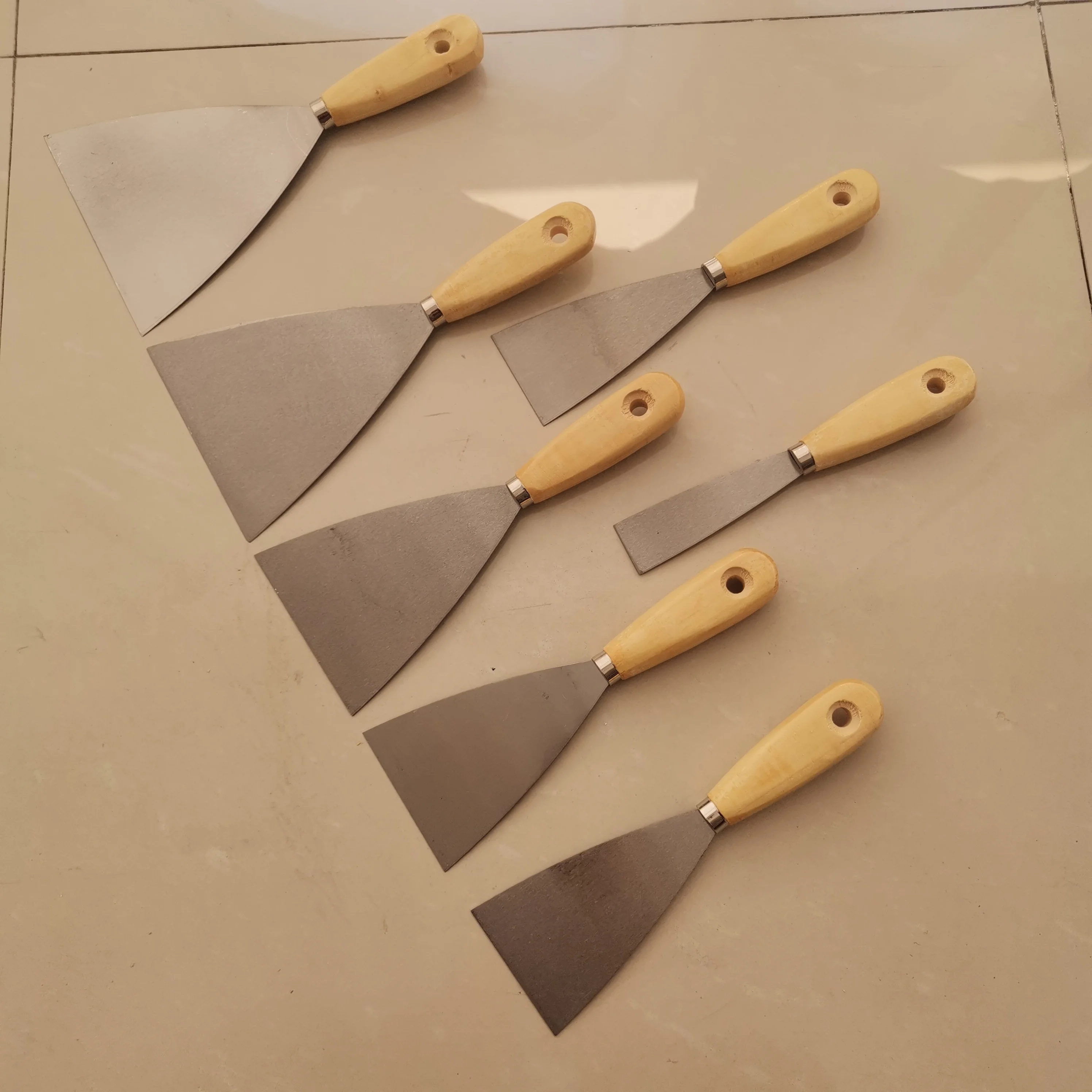 120MM Common Poplar Handle Putty Knife Plastering Knife Spatula Plasterboard