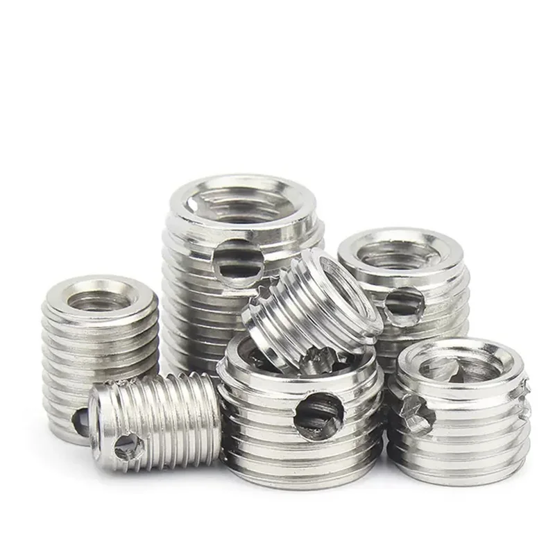 High quality Stainless Steel 3-hole Self tapping thread Insert 308 307 Type Slotted Thread Sleeve Screw Wire
