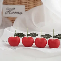 AHMH New Design Private Label Eco Friendly Red Cherry Paraffin Scented Dessert Candle Aromatherapy For Diy Scented Candle Making