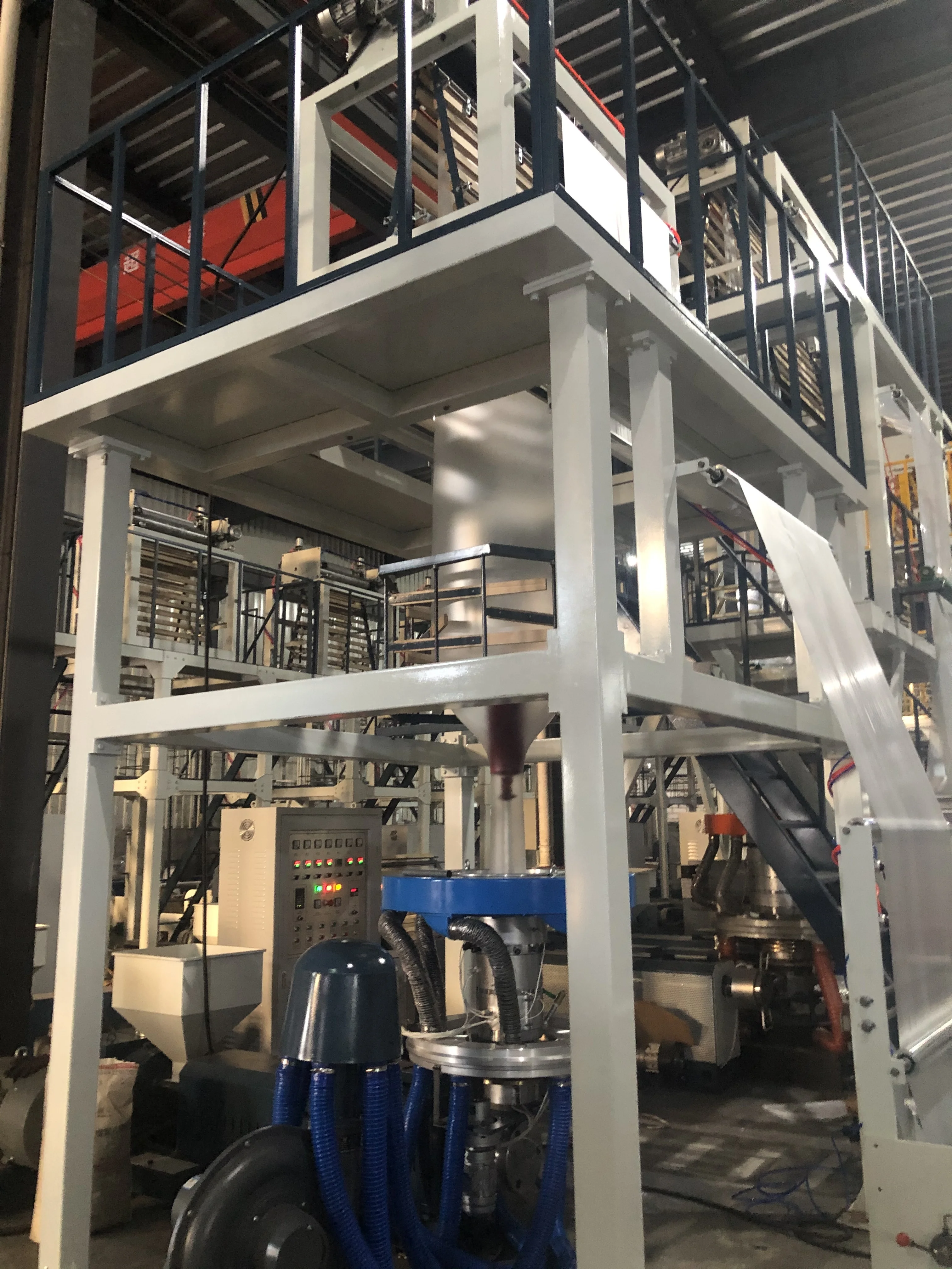 1000 мм машина для производства выдувной Пленки hdpe машина для выдувания Высокоскоростной экструдер для пленки hdpe