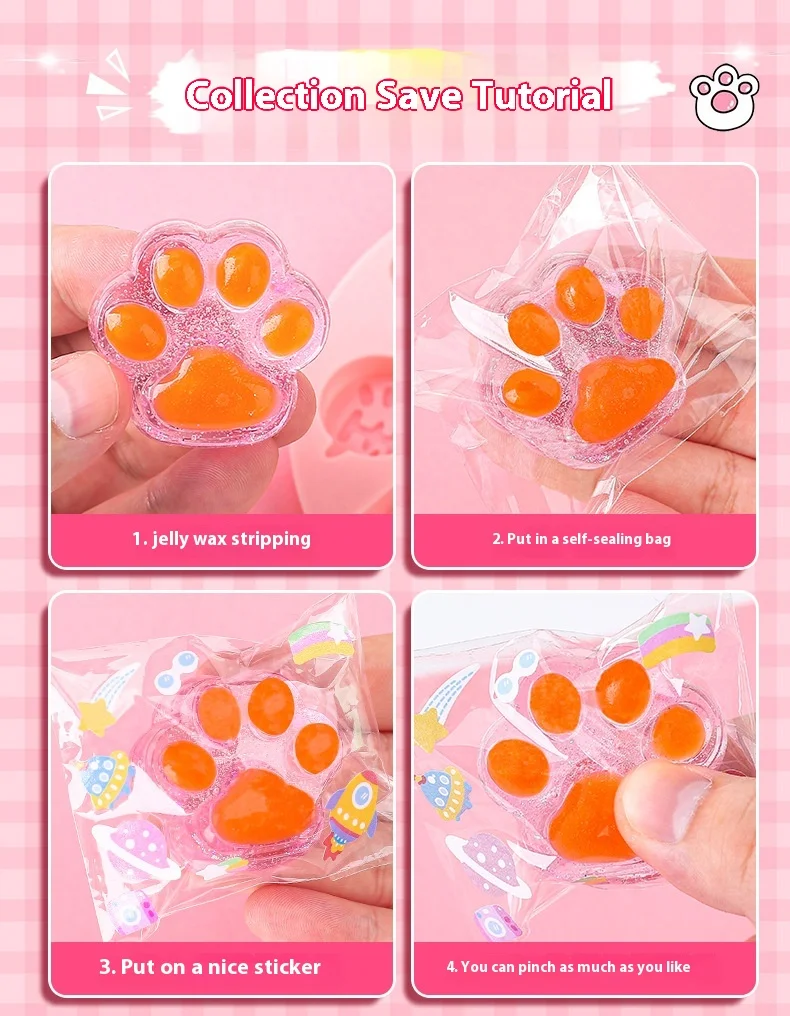 Popular New Cute Handmade DIY Material Jelly Wax Kneading Toys Guka Seal Set Squeeze Toys