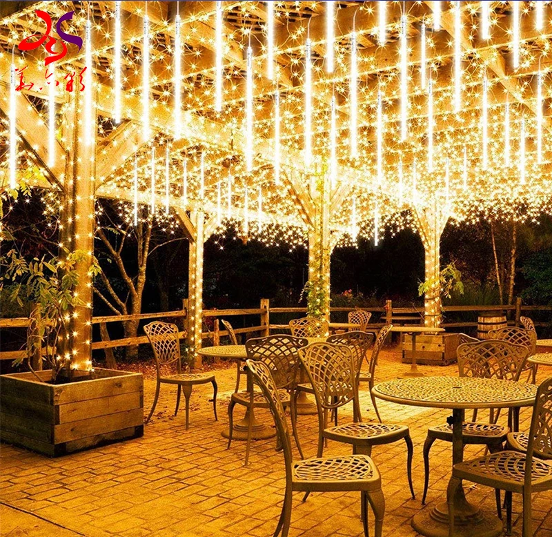 18 Years Factory LED rain drop lights for outdoor park or garden decoration