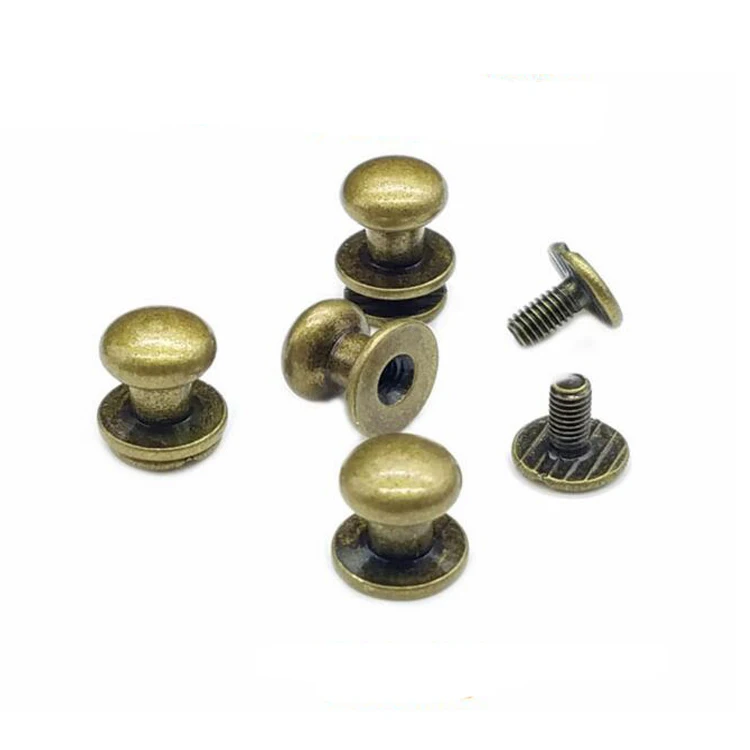 High quality screw metal studs rivets for shoes bags