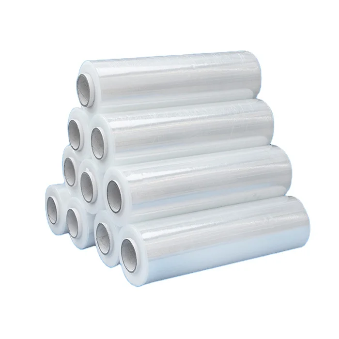 High quality hand stretch film lldpe film jumbo roll 450 mm