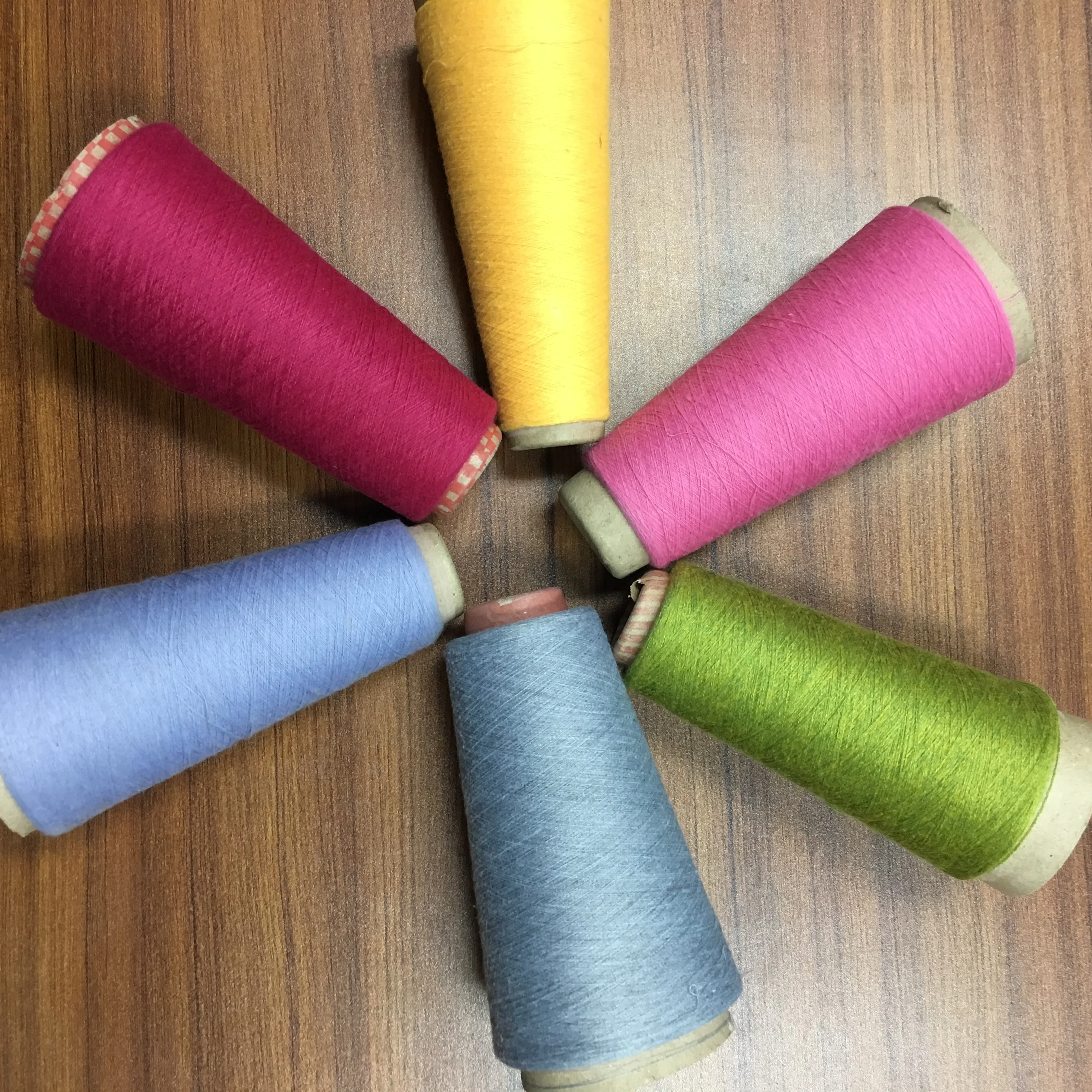 high quality 100% polyester ring spun yarn for knitting and weaving with cheap price and good quality
