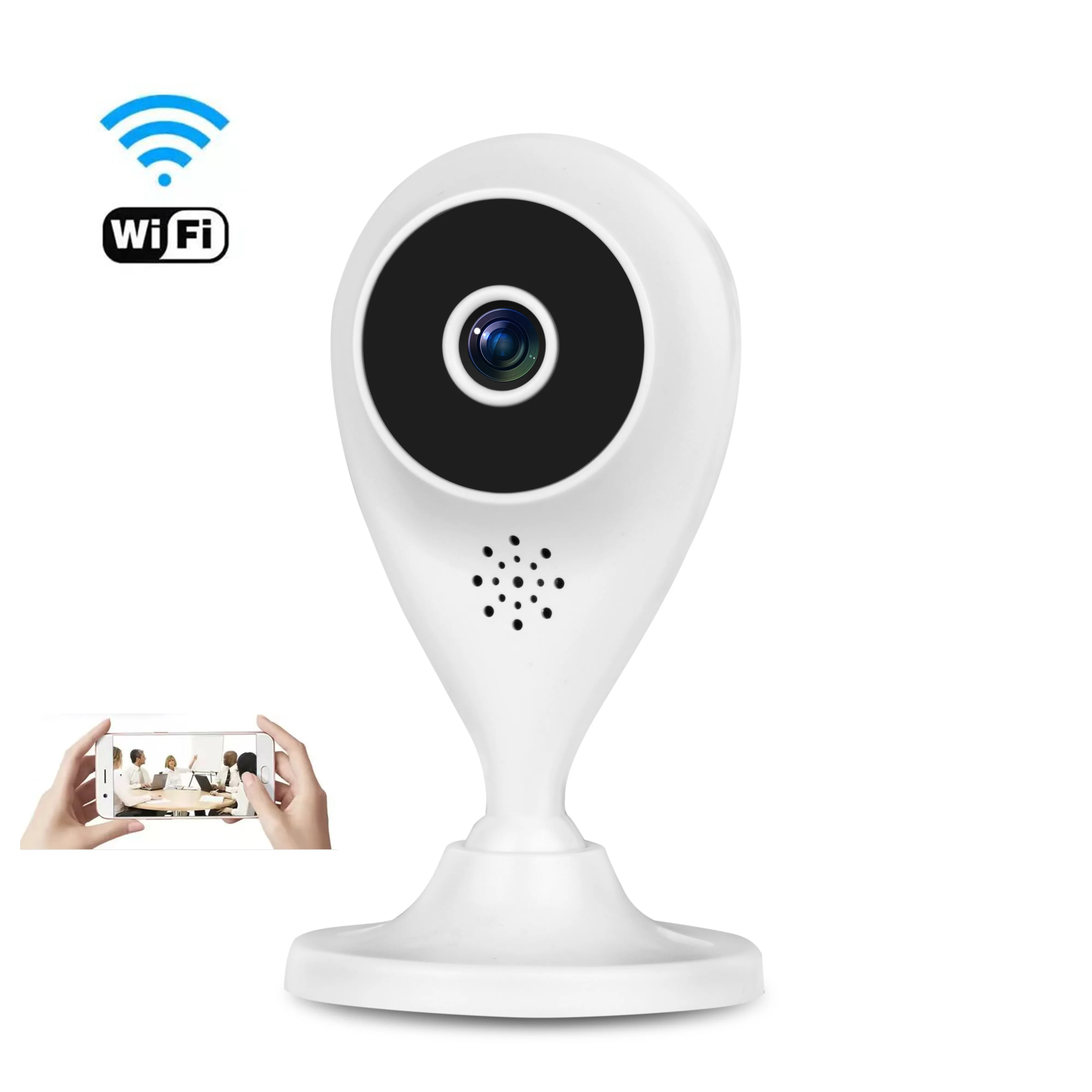 Smart Wireless 360 Degree Night Vision Surveillance Video Cctv Intercom Wifi Security Camera Baby Monitor