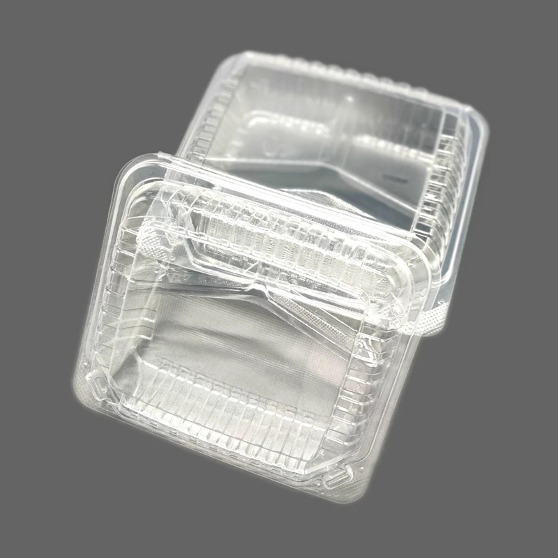 9 Inch BOPS Material Food Container Factory Price Fast Food Packaging Plastic Transparent Food Packaging Container For Takeaway