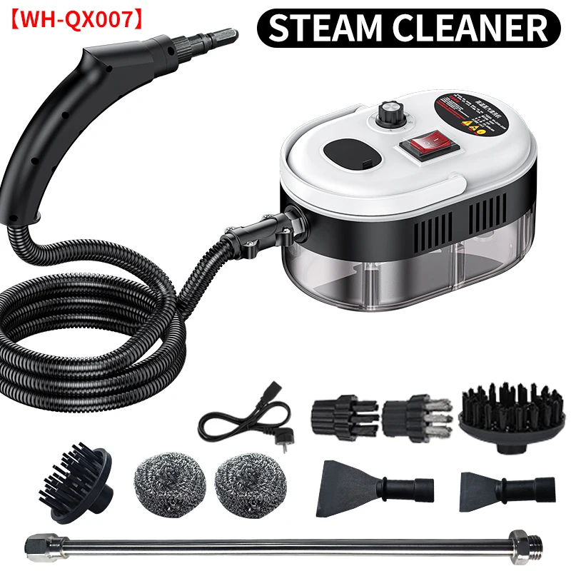 Handheld Steam Cleaner 1200W High Temperature High Pressure Portable Steam Cleaner with 3 Brush Heads For Car Kitchen Bathroom