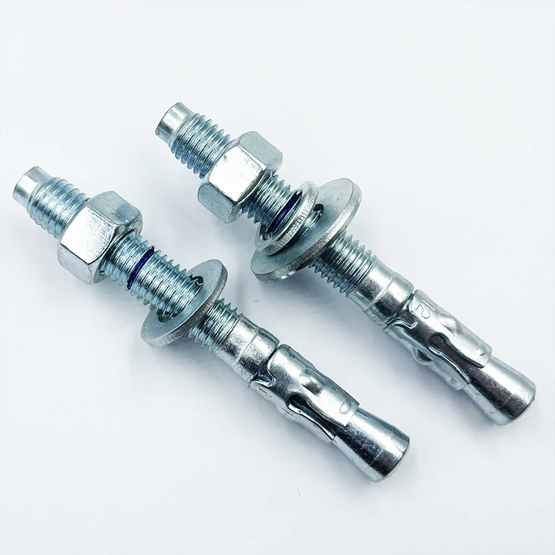 heavy duty wedge anchor zinc plated with line