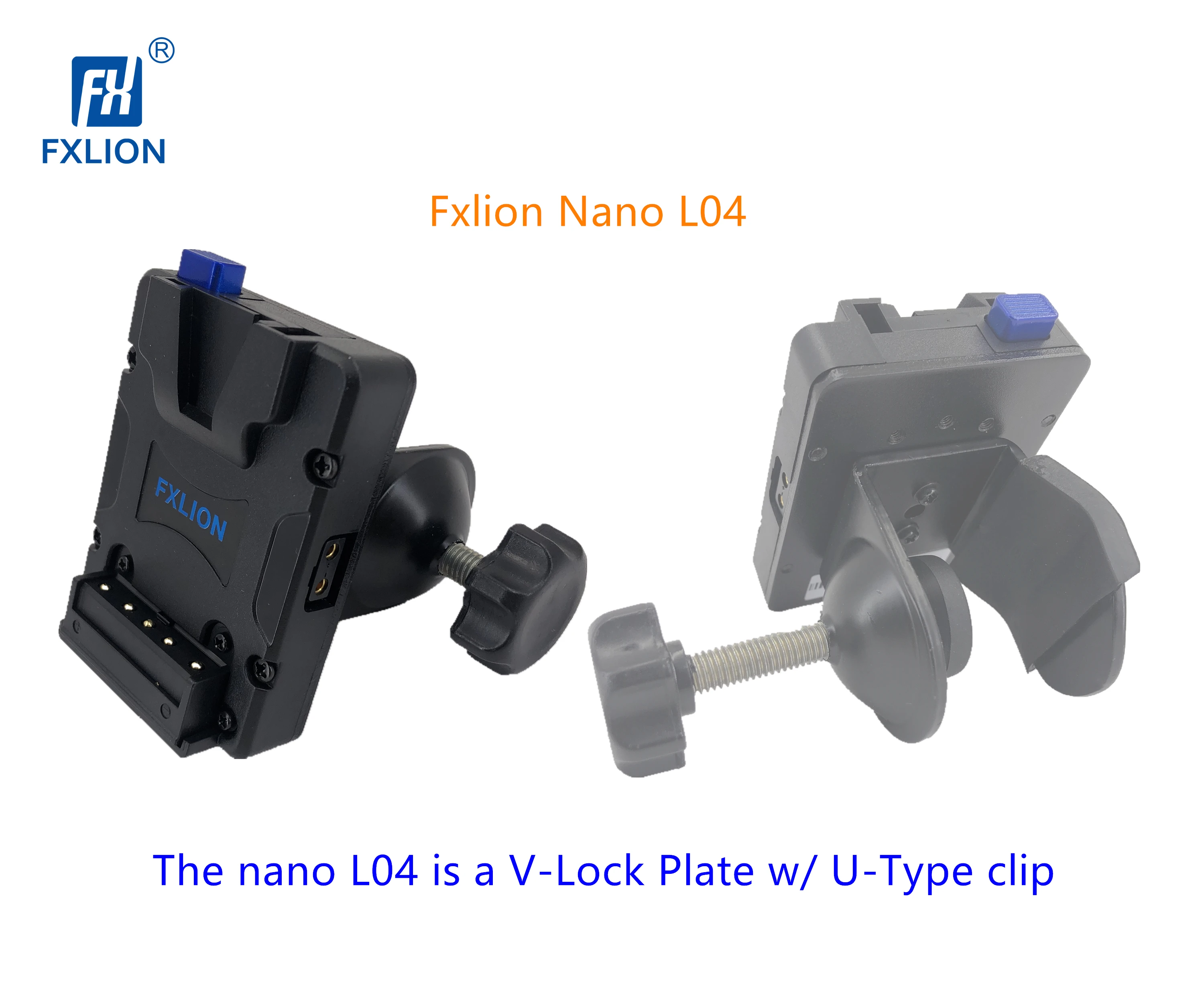  SONGING FXLION Nano L04 V-Lock/V-Mount Зажимная пластина с U-образным зажимом подходит для стержня любого