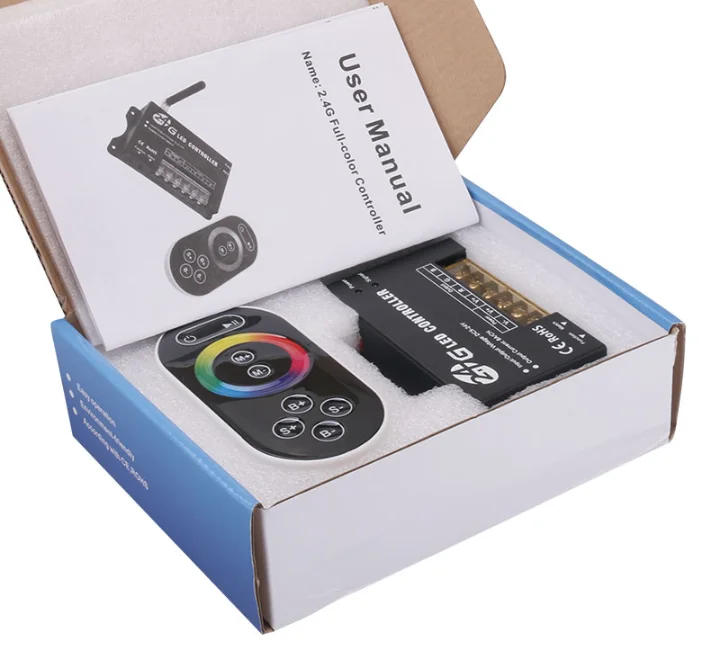 2.4G 24A RGB Controller  RF201 DC5-24V 3CH RF RGB Led Remote Controller Manual