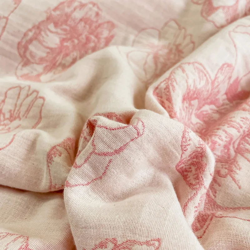 Wholesale Summer Quilt Jacquard Quilted Cotton Three-layer Yarn Bedspread 4 pcs Set