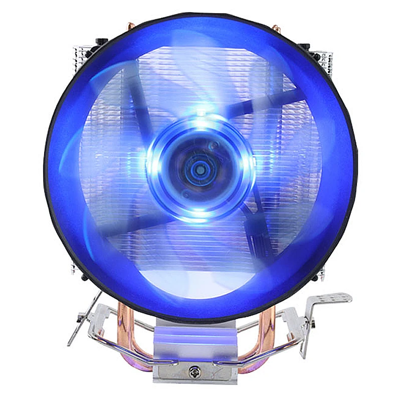Drop Shipping Heat Sink Cpu Cooler with Two Heat Pipes Argb Cooling Fan Box Computer Case Copper & Aluminum Heatpipe 1 Pcs 120mm