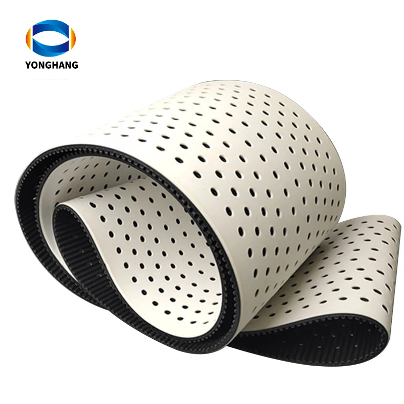 High temperature resistance and anti-sticking silicone timing belt for paper pulp plants ,food Processing