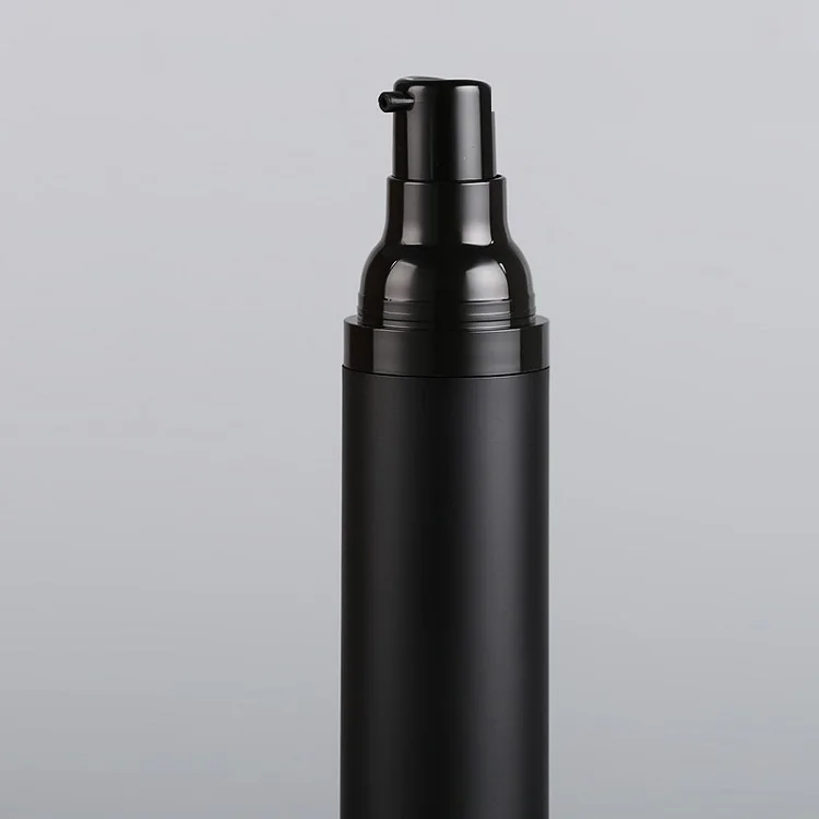 15ml 30ml 50ml Matte Black Airless Pump Bottle Cosmetic Liquid Airless Spray Bottle Frosted Plastic Lotion Pump Vacuum Container