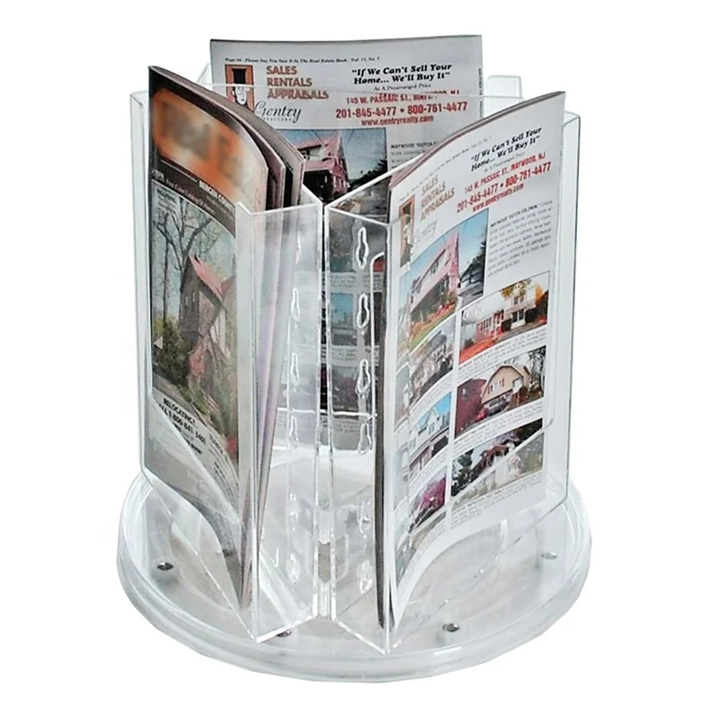 Free-Standing Table Top Newspaper Storage Stand Portable Newspaper Stand Newspaper Magazine Organizer