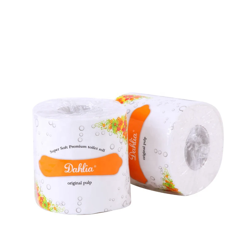 Virgin wood pulp 3ply toilet paper tissue household paper 10*10cm embossing good quality