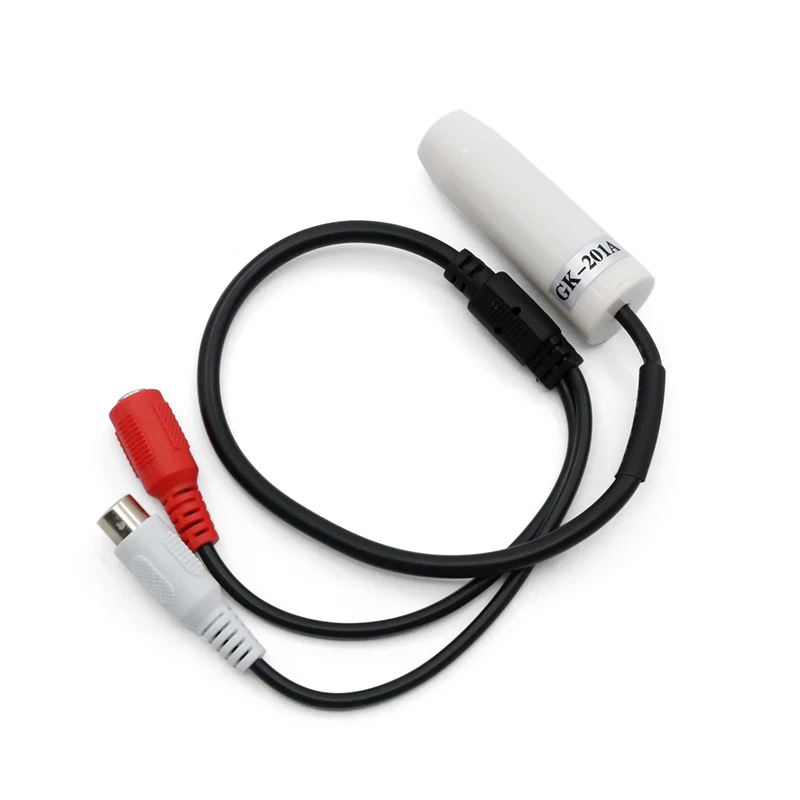 GK-201A High-fidelity,High sensitivity CCTV audio noise reduction cctv microphone with 2 years warranty for Monitoring equipment
