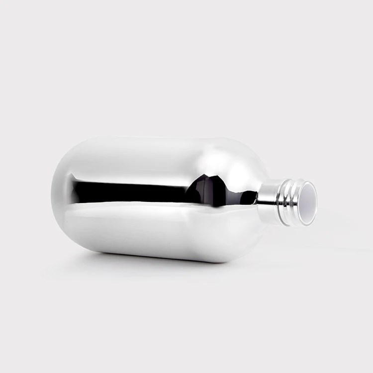 Customized 500ml UV Empty Body Hand Shampoo electroplating bottle luxury press lotion