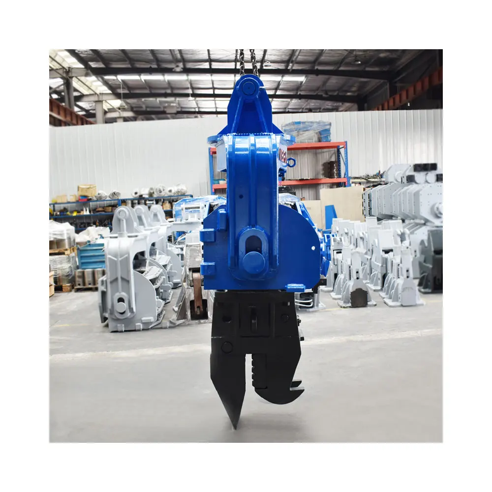 New Excavator-Mounted Hydraulic Vibro Hammer with Reliable Engine and Pump Vibratory Sheet and Pile Drivers