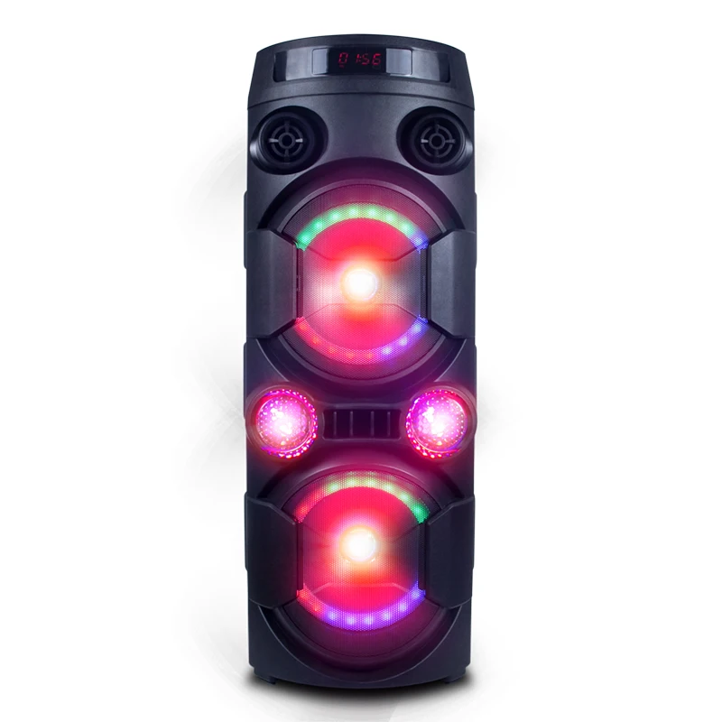 BT karaoke Dj Party speakers bluetooth Deluxe Wireless Led Light Speakers Party box DJ Bass Outdoor subwoofer speaker Boombox