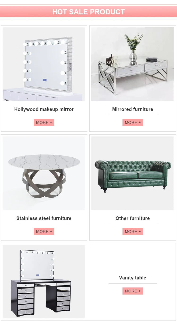 Latest arrival customized modern design household girls vanity dressing makeup mirror table with led lights