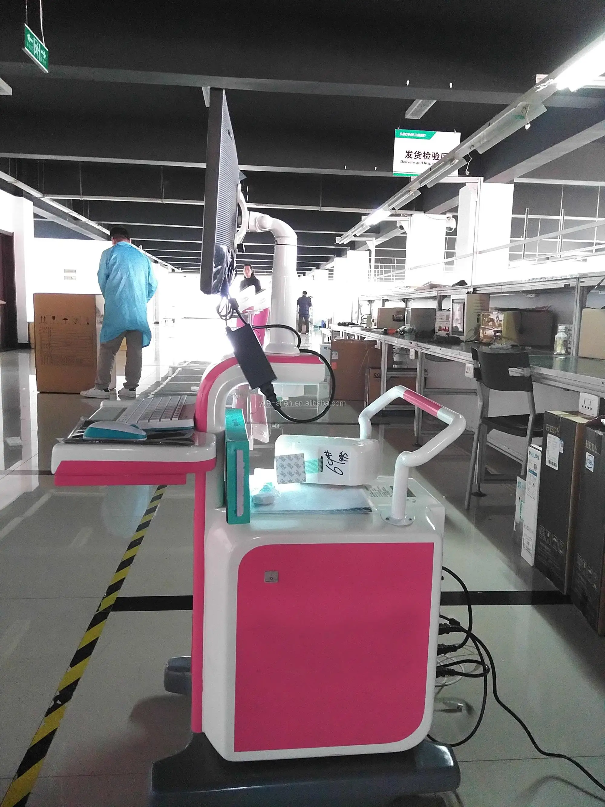 YSSW3303B High advantage colposcope trolley gynecology video colposcope