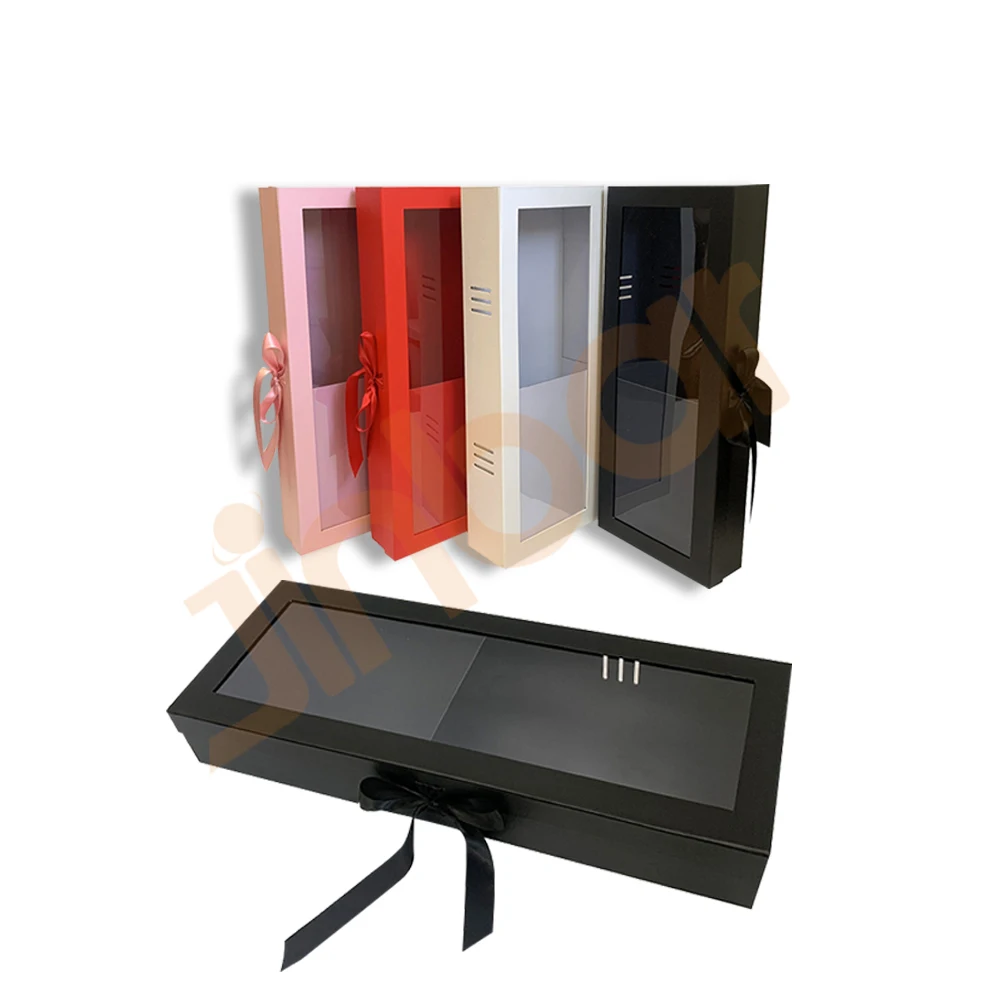 Decorative With Lids For Presents Silk Pillowcase Packaging Flower Transparent Round Gift Boxes For Flower