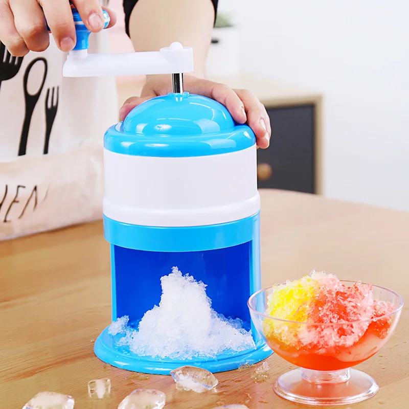 Manual household smoothie machine mini hand-cranked DIY ice cube crusher machine soft ice sand grinding breaker