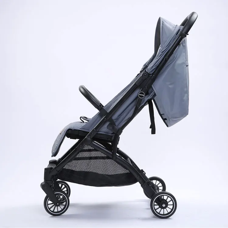Factory price steel frame 4 wheels luxury Baby Stroller 3 in 1 light weight baby stroller