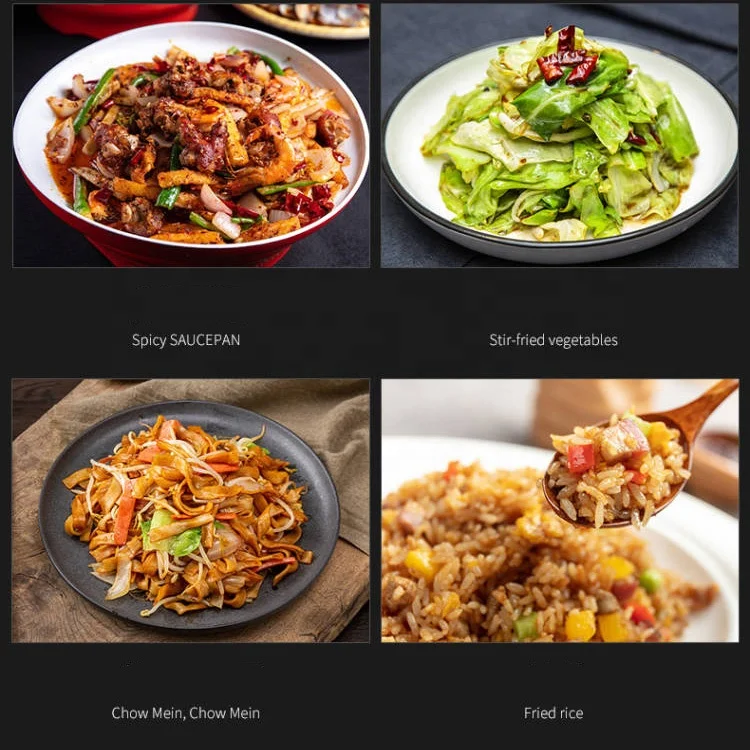 Automatic gas smart big fire food noodle stir fry wok fried rice rotated cooking robot machine for restaurant