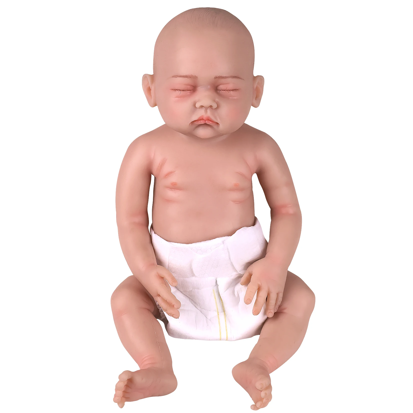 43 CM Realistic Rebirth Doll Girl 17 Inch Full Body Silicone Washable Lifelike Newborn Reborn Baby Dolls