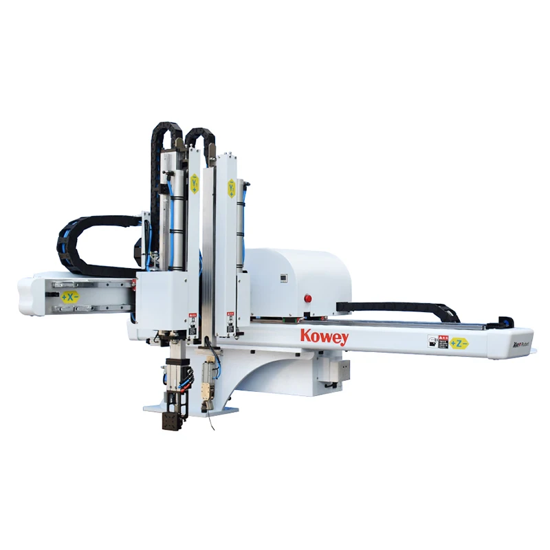 Kowey Cantilever Style 1-axis Pneumatic Robot to take out PET products from injection molding machine