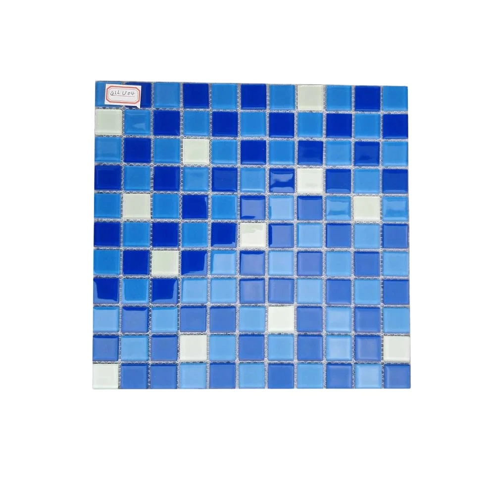 Professional Factory Outlet Glow In Dark Blue Swimming Pool Glass Mosaic Tiles
