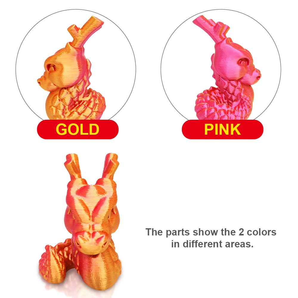 YOUSU 3D Magic color PLA 3d printer filament production line silk shiny pla filaments 1.75mm 1kg