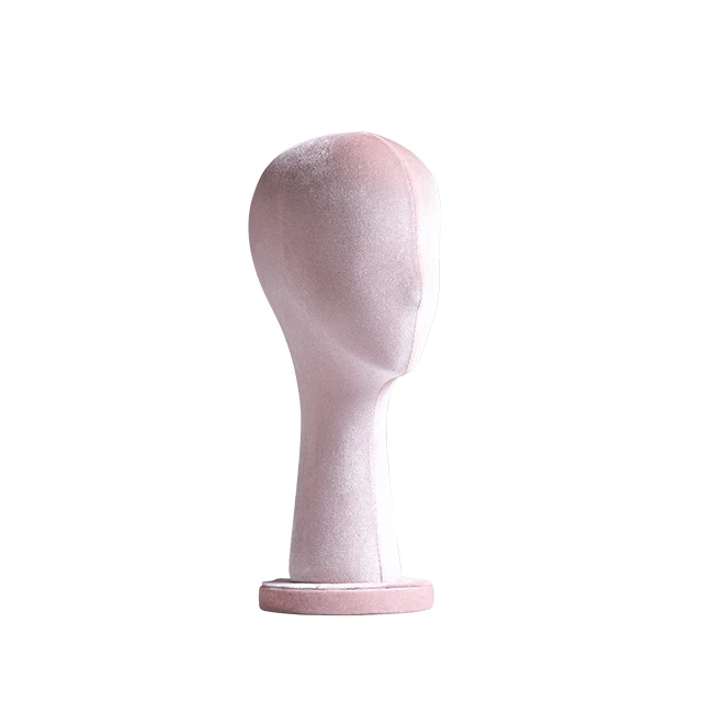 Head Hat Holder Headband Display velvet head Mannequin Heads With Base For Wig Display Rack