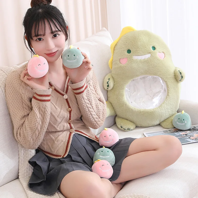 JS TOY Lovely Soft Animal Cartoon Plush Toy Pillow Koala Dinosaur Bear Rabbit Doll Boyfriend Cushion Girl Children Birthday Gift