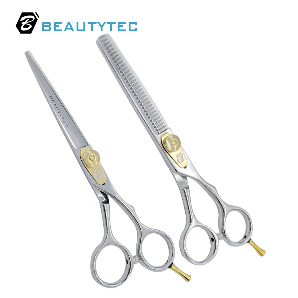 S52  professional gold screw baber razor set hairdressing scissors scissors