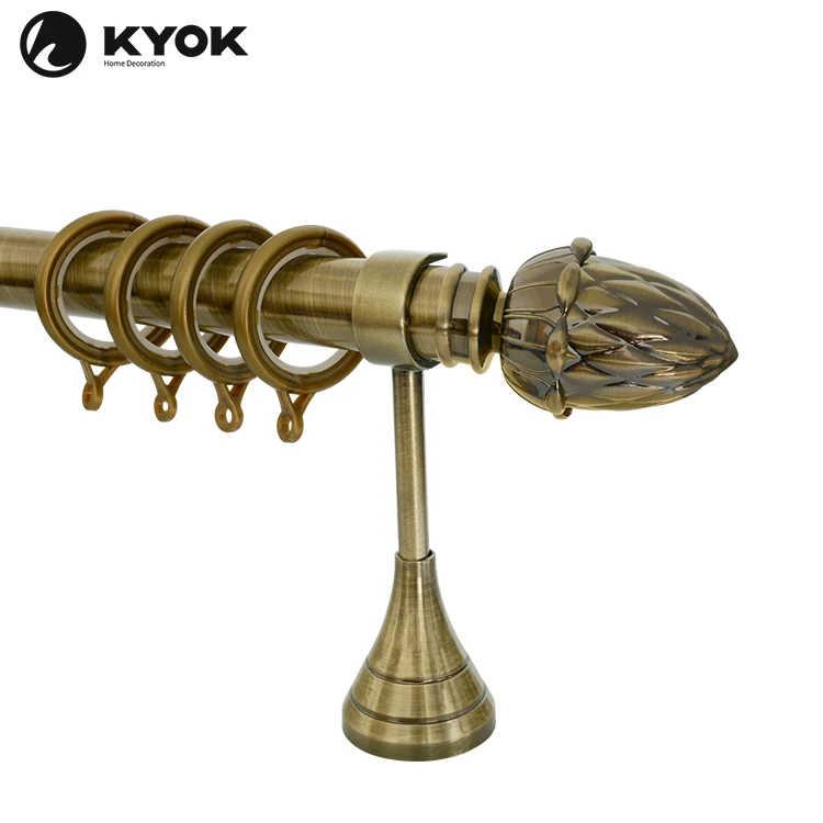 28 MM Curtain Accessories Anti Brass Curtain Rod Set 6 m Curtain Poles for Window Decor