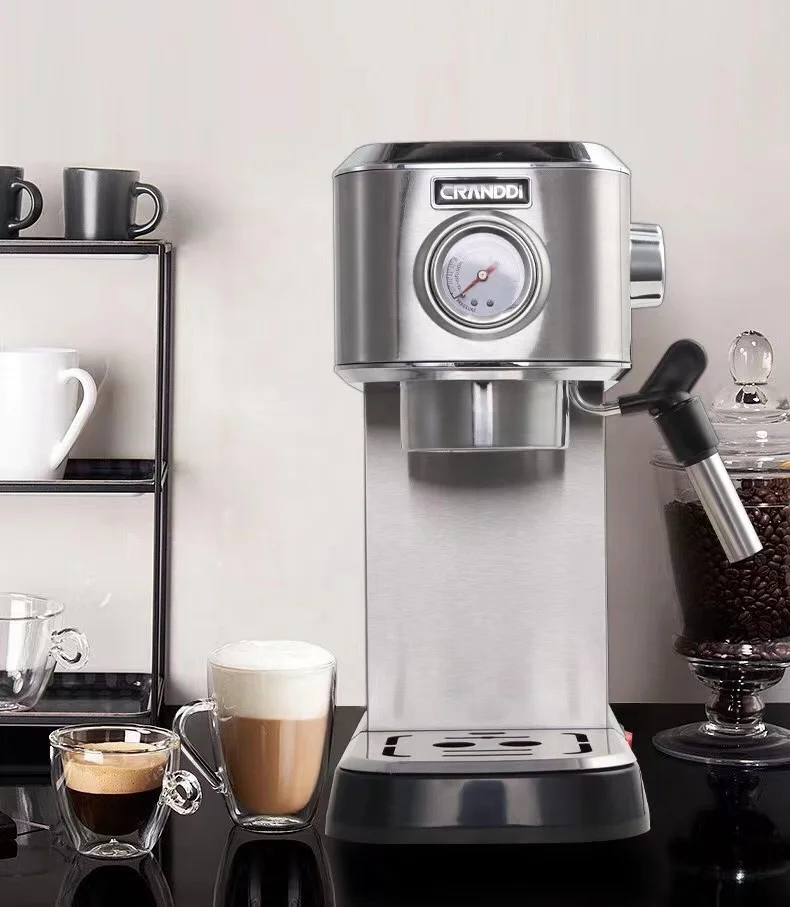 Professional Factory Commercial Coffee Machine Home Use Machine Coffee Espresso Coffee Making Machine Electric Aluminum Ce 1000