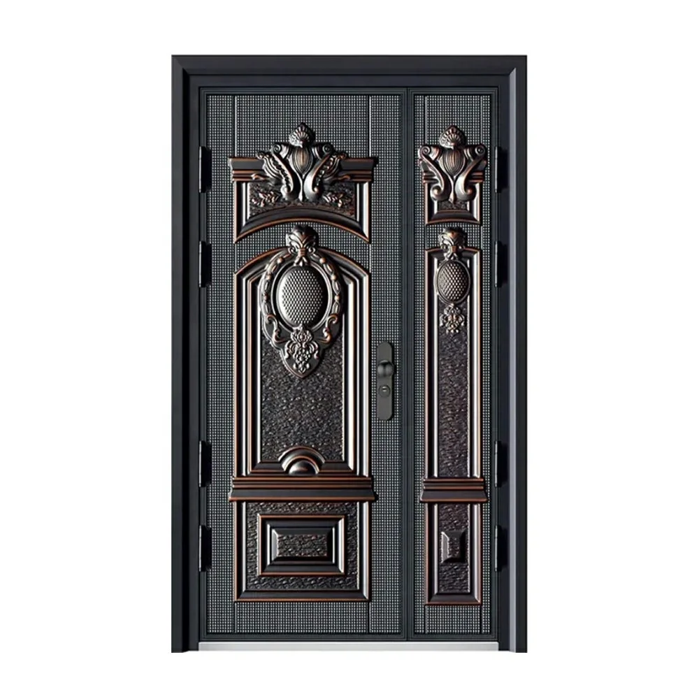 Latest Design Steel Security Door Modern Residential Cast Door Turkish Style Armored Door