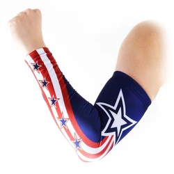 OEM custom sublimation arm sleeve golf fishing compression bike elastic arms sleeve spandex heat arm sleeves