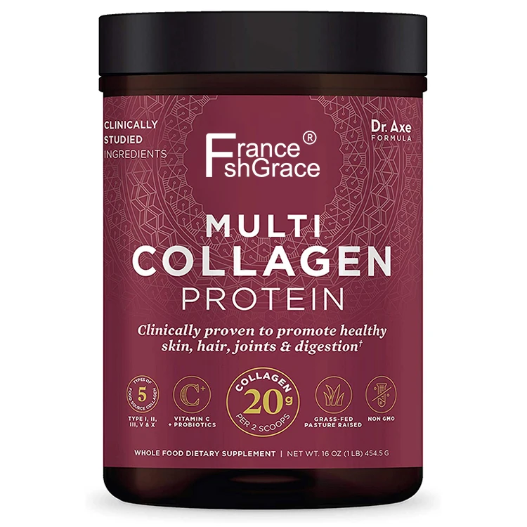 OEM High Quality Hydrolyzed Marine Pure Vegan Fish Collagen Peptide Powder