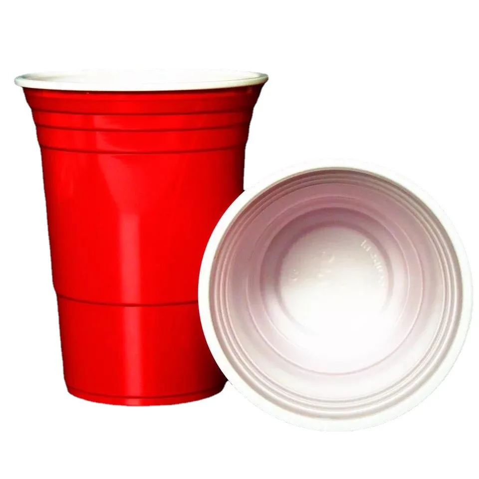 Color solo cup food grade PP material plastic party cup table tennis 16oz beer cup high quality giveaways